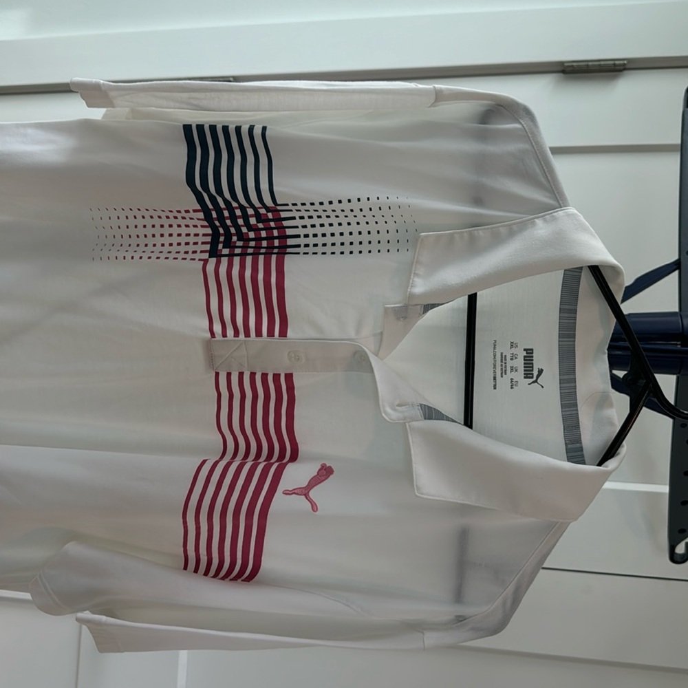 Puma White Golf Shirt - XXL
